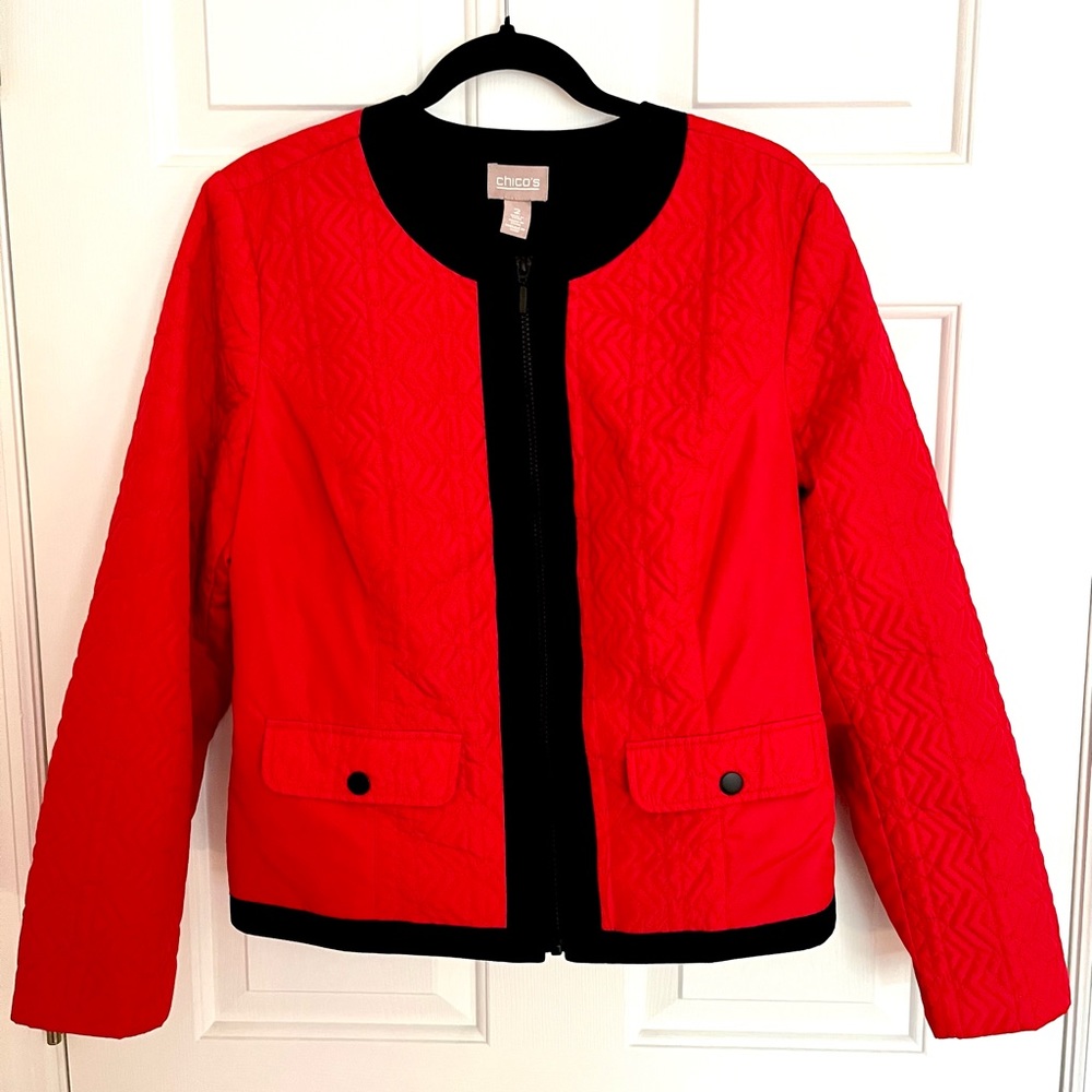 Chico’s Quilted Jacket - Size 2 (Large)